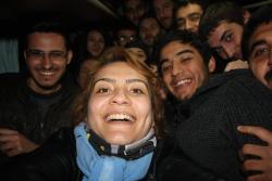 bobsavage:  snarkbender:  nevver:  Protestors in Turkey redo the Ellen Selfie inside a police van  taking a selfie in a police van after you’ve been arrested at a protest #PunkerThanThou  Wow! 