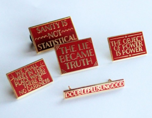 sosuperawesome:Literary Pins and KeychainThe Silver Spider on Etsy