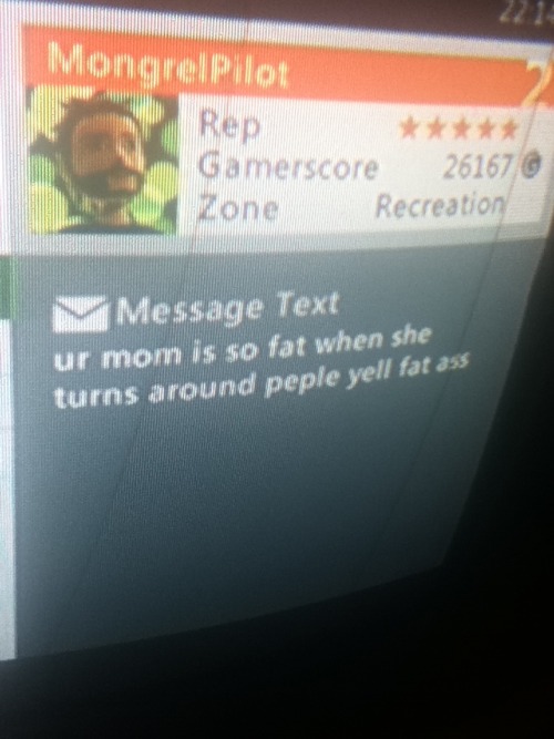 darksoulshaters:  darksoulshaters:  Nameless asked this dude why he hacked, and got a series of your mom jokes in return. I’m not kidding.  transcript: (1) ur mom is so fat when she turns around people yell fat ass (2) cause shes so fat when she rolls
