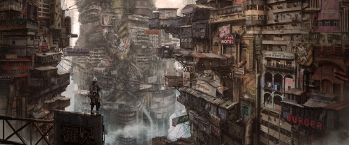 stalkersstash:  Wallet city-inspired post-apocalyptic city design? All of my yes!