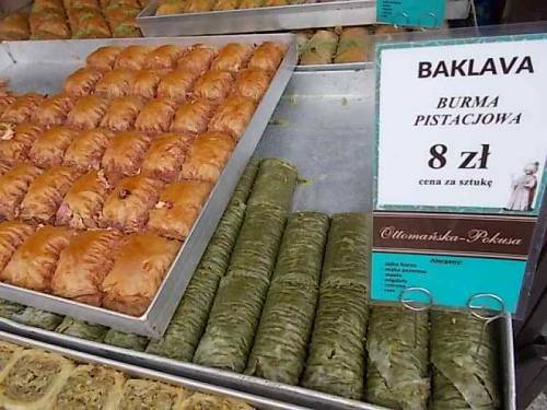 Various kinds of baklava sweets - cookies. South european & mediterranean stuff.