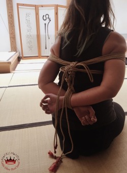 blackmasteradultblog:  💮FIRST LESSON OF SHIBARI .5💮  by @strictly-dirtyvonp With @strictly-nawa-kitsune &amp; my love @little-red-dirty-hood At @placedescordes M▲STER &amp; 🔺Little Red 🐾