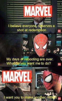 avengersmemes:  How many reboots ?! Come