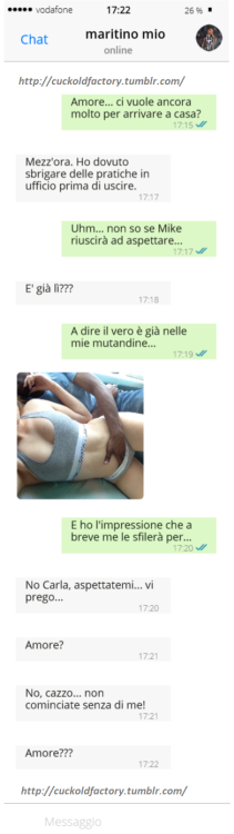 Corna su WhatsApp: Maledetti straordinari.Quando si ha una Moglie Troia, bisogna stare attenti a non