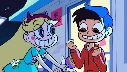 HQ screenshots of Star fangirling over Marco.