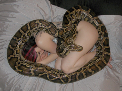 twistedtamed:  This is sexy as fuck.  Does this remind anyone else of The Jungle Book and Kaa? &