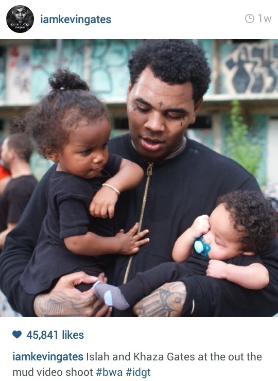 hersheywrites:  trappunzelll:  Kevin Gates has the cutest kids. 😍😍  Always