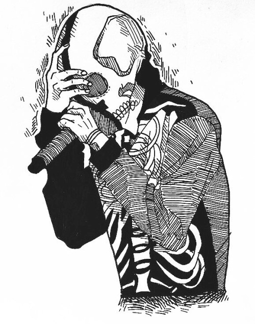demonzee:ønly skeleton bones remain | ig:demon.zee