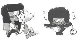 nopalrabbit:  Drawing some flustered Garnet for Saraza but also for me too 