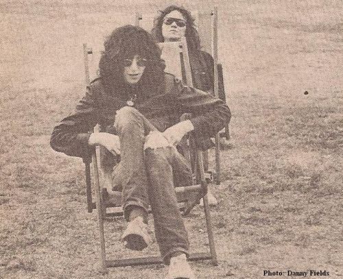 Joey and Tommy Ramone, 1976. (Rock Scene, May 1976)