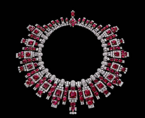 Cartier ruby neckalce, a maharaja jewellry