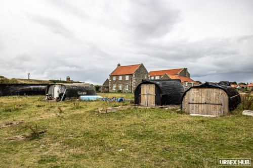 ( ) The Holy Island boat sheds are old herring boats, no longer seaworthy that have been brought ash
