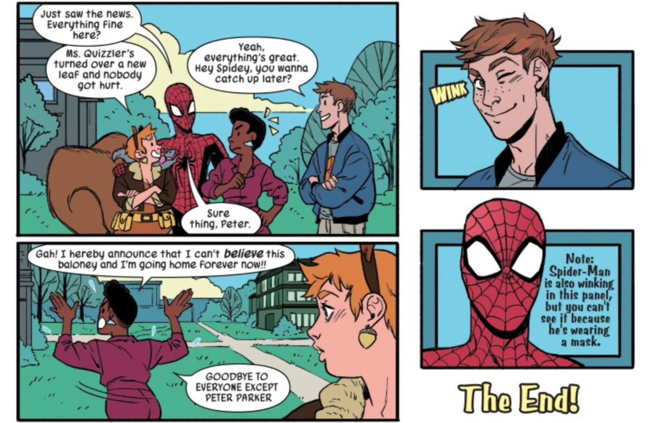 Nah. Here’s recent photographic proof of Peter and Spider-Man together, with Squirrel