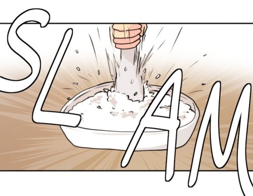 lemme share a bit of background on a scene from my webtoon REEDS!placing the spoon upright in a rice