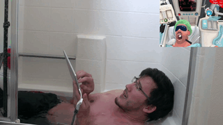 merkiplier:  Impossible Challenge: Ice Bath [x]  &ldquo;My bum bum is freezing!&rdquo;
