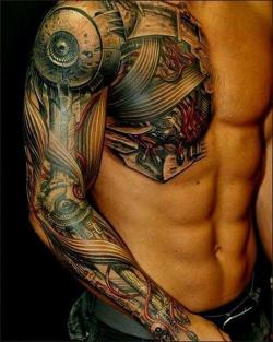 Tattooednbeautiful:  26 Awesome Robot Tattoos Ideas: Read More: Http://Dopily.com/26-Awesome-Robot-Tattoos-Ideas/Image