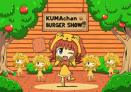 lottechan:  KUMAchan BURGER SHOW!!  OMG this is so freaking cute I can&rsquo;t