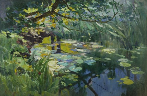 Pond in the Marrow    -     Karl Hagemeister , 1902German,1848-1933Oil on canvas