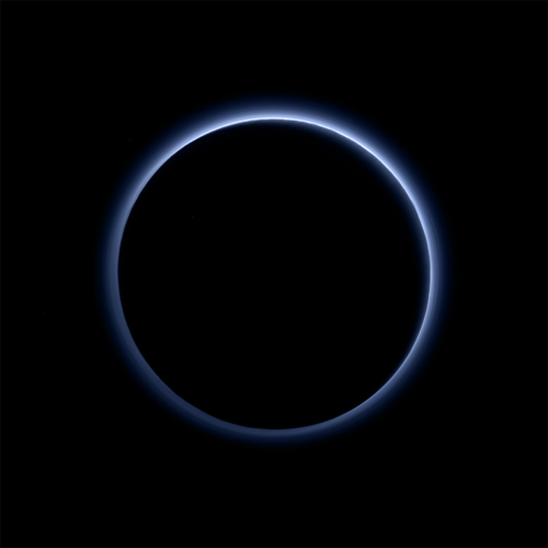 just&ndash;space: Pluto’s Blue Sky [1200x1200]