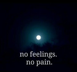 mylostfuckingworld:  no feelings. no pain. on We Heart It - http://weheartit.com/entry/158602716