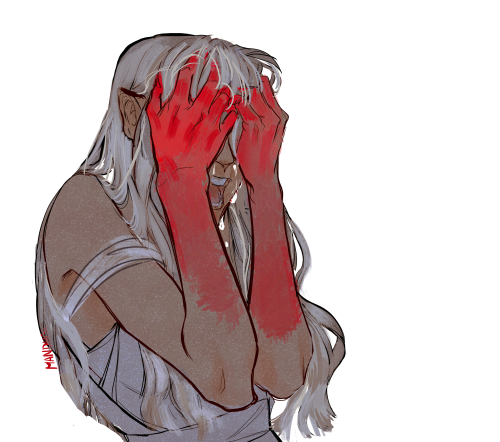 mandhos: I think Miriel must feel guilty about her entire line; an excuse to draw crying characters.