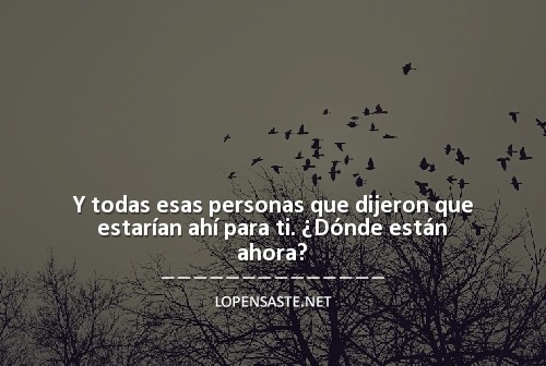 loPensaste