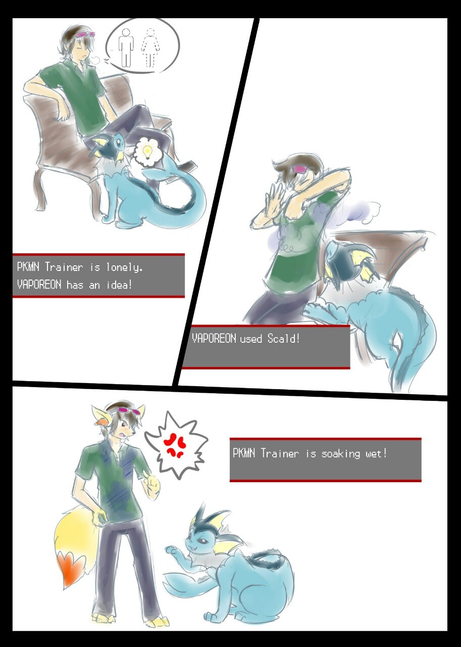 lucariofan97:  Trainer turned into Pokemon by request 