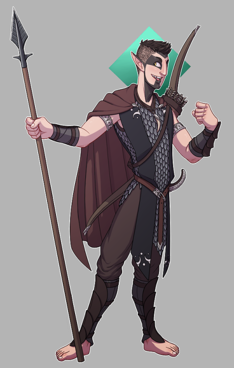 After the pic of Othus I finally got around to also do an updated picture of my elf ranger Azor! He 