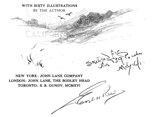 Title page illustration by the author-illustrator.
From The Dune Country by Earl Howell Reed (1916). Original from the University of California. Digitized November 9, 2007.