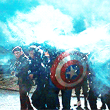 robertdowneyjrs:   You could have the power of the gods! Yet you wear a flag on your chest and think you fight a battle of nations! I have seen the future, Captain! There are no flags! 