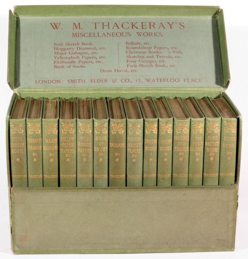 michaelmoonsbookshop:Miscellaneous Works by W M Thackeray 1891 complete in the rare original publish