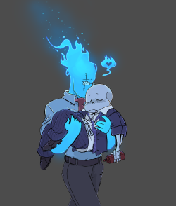 myrobotlandlord:  commission for @fel-fisk sansby mobtale flavour!! 🔥  yummo
