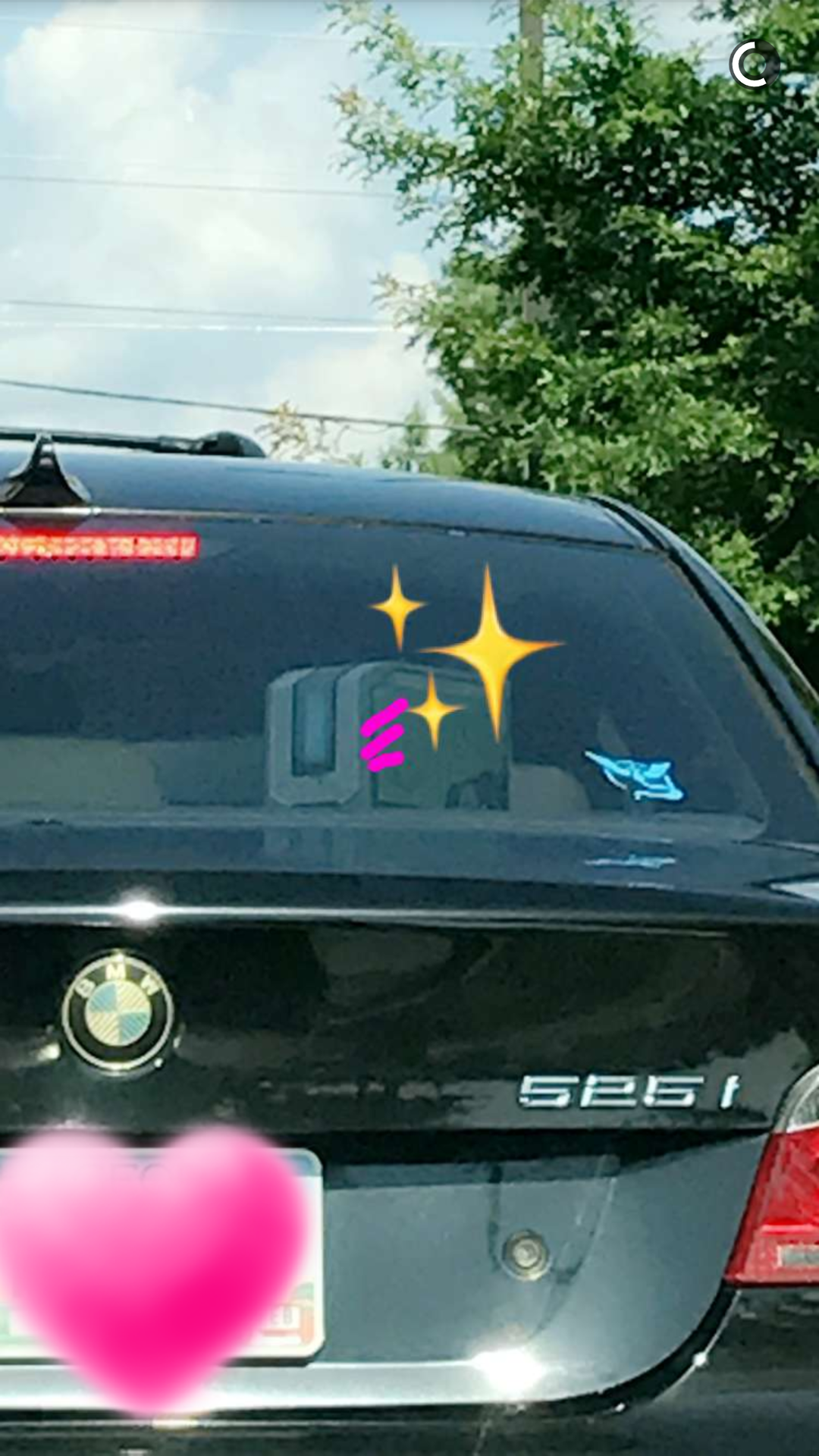 arachno-va:  Andy was behind me in a drive thru and took a pic of…my belongings…