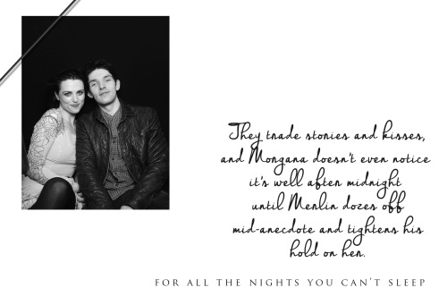 royalrory: Favourite Merlin/Morgan Modern AU Fanfiction:For All The Nights You Can’t Sleep by 