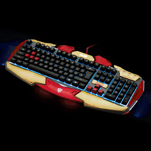 Ironman keyboard by ThinkGeek (no longer available, sorry)