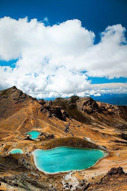 earthpics4udaily:  Emerald Lakes - Tongariro National Park - New Zealand Click Here to Follow EARTH PICS for daily inspiration