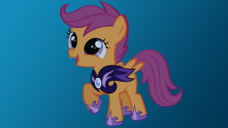 Rainbowfeatherreplies:  Scoot-Scootaloo:  Night Guard Scootaloo By Schwarzekatze4