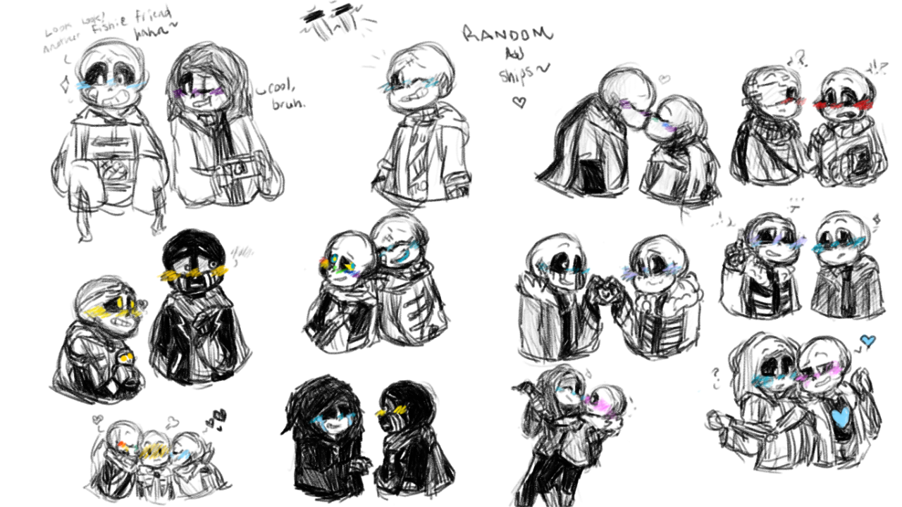 Weird AF Ships - Outertale Sans x Killer Sans  This time I made a lineart  with more details! What do you think about it? : r/Undertale