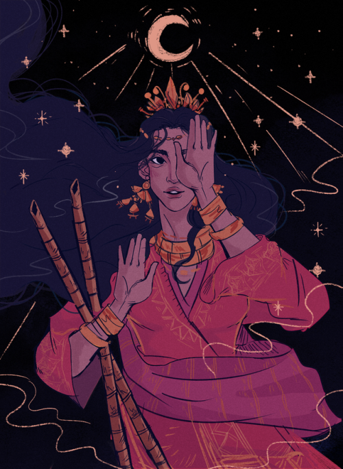 littlestpersimmon: In ancient Philippine mythology, Mayari is the one-eyed moon-goddess of war, revo