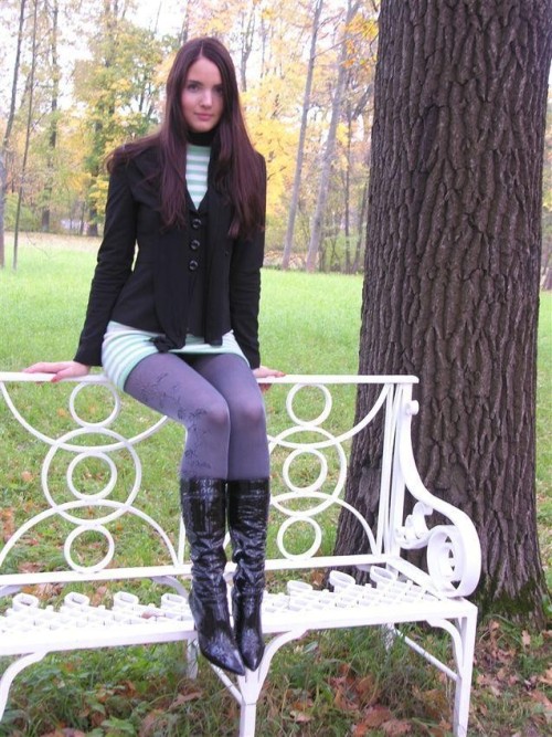 Beautiful brunette teen posing outdoor and at home More Pictures