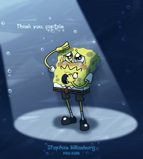 delectibledarloonie:sixpenceee:Fan Tributes To The Late ‘SpongeBob Squarepants’ Creator 