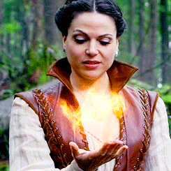 reginamillsgifs: Baby Evil Queen struggling with fire balls 