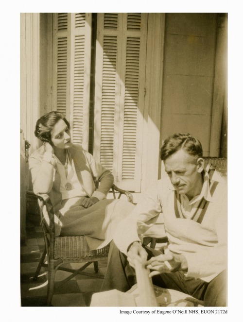 Eugene O'Neill with his last wife, the actress Carlotta Monterey, who safeguarded him, and enabled h