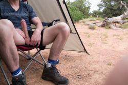 coloradowildboys:  Hoping to get caught by the cute guys at the campsite again