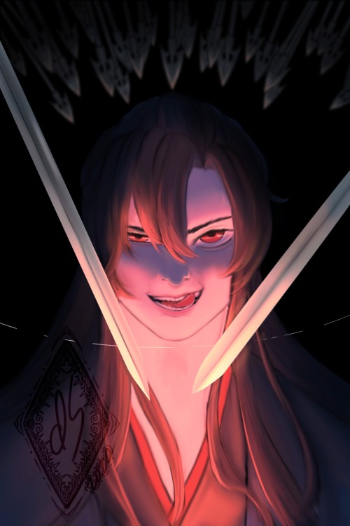 i painted something!! wow what a rare thing for me to dopainting is,,, hard,, but yiling laozu hot s