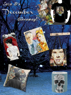 queersherlockian:  queersherlockian:  *******Zaza D’s December Giveaway******* TWO WINNERS will win items OF THEIR CHOICE from  Adam bakerstreetbricolage&lsquo;s RedBubble Store Winners get to choose ANYTHING from Adam’s SnacksForShezza shop worth