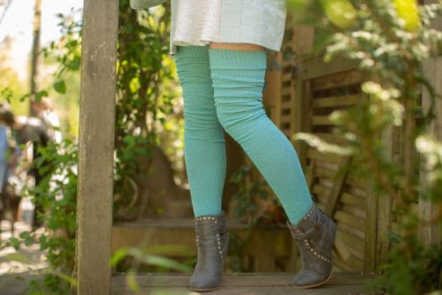 Long Cuffable Scrunchable Socks The name says it all! Long enough to be thigh high, these long socks