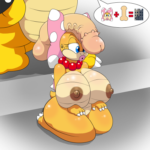 thegeckoninja:Wendy Koopa Big Offer 1 - by TheGeckoNinja/TheGeckoDemonCommission of Wendy being offered a deal in exchange for her own castle ;)  