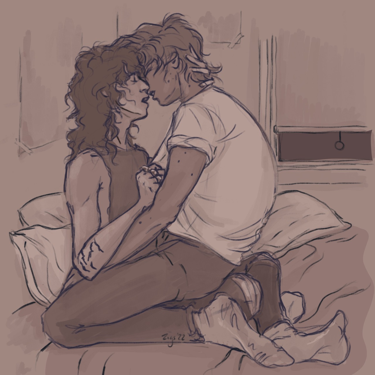zigster-ao3:Some soft steddie on a rainy afternoon