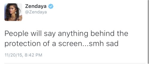 darkestnighthour:  Zendaya clocking haters once again 